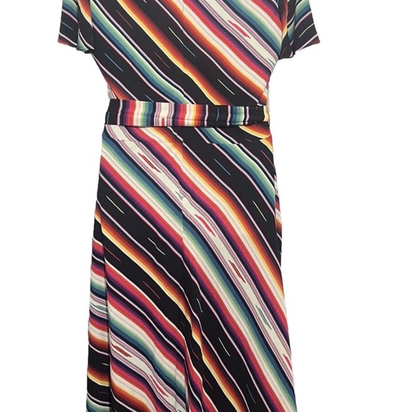 NWT Lauren Ralph Lauren Blanket Stripe Southwestern Dress-Western Aztec-10 - Picture 3 of 10